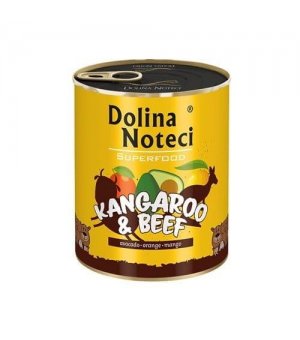 Karma mokra dla psa Dolina Noteci Superfood - kangur i wołowina ZESTAW 6x 400g