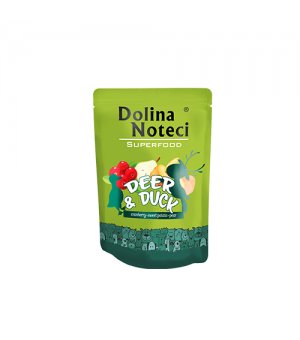 Karma mokra dla psa Dolina Noteci Superfood - jeleń i kaczka 300g