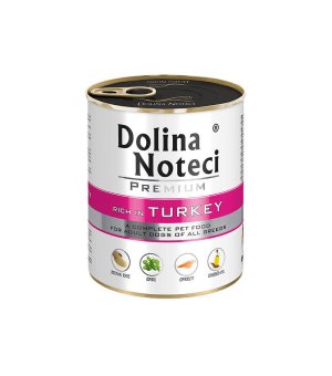 Karma mokra dla psa Dolina Noteci Indyk puszka 800g