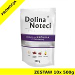 Karma mokra dla psa Dolina Noteci z królikiem i żurawiną ZESTAW 10x 500g