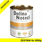 Karma mokra dla psa Dolina Noteci z kaczką i dynią puszka ZESTAW 6x 800g