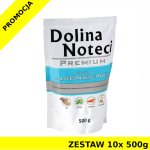 Karma mokra dla psa Dolina Noteci Jagnięcina saszetki 10x 500g