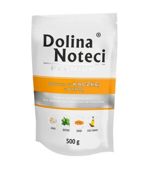 Karma mokra dla psa Dolina Noteci z kaczką i dynią - doypack 500g