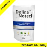 Karma mokra dla psa Dolina Noteci z dorszem i brokułami ZESTAW 10x 500g