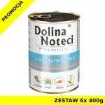 Karma mokra dla psa Dolina Noteci Jagnięcina puszka ZESTAW 6x 400g