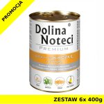 Karma mokra dla psa Dolina Noteci z kaczką i dynią puszka ZESTAW 6x 400g