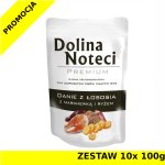 Karma mokra dla psa Dolina Noteci Danie Łosoś z Marchewką ZESTAW 10x 100g