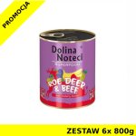 Karma mokra dla psa Dolina Noteci Superfood - sarna i wołowina ZESTAW 6x 800g