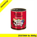 Karma mokra dla psa Dolina Noteci Superfood - wołowina i serca z gęsi ZESTAW 6x 800g