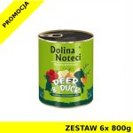 Karma mokra dla psa Dolina Noteci Superfood - jeleń i kaczka ZESTAW 6x 800g