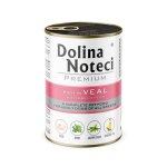 Karma mokra dla psa Dolina Noteci z Cielęciną i Groszkiem - puszka 400g