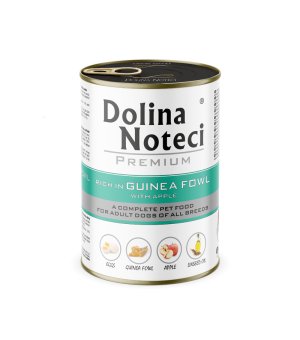 Karma mokra dla psa Dolina Noteci z Perliczką i Jabłkiem - puszka 400g