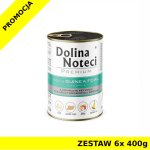Karma mokra dla psa Dolina Noteci z Perliczką i Jabłkiem - puszka - ZESTAW 6x 400g