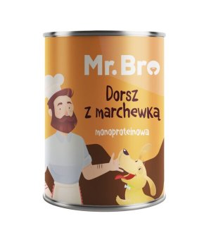 Karma mokra dla psa Mr. Bro Dorsz z Marchewką 400g