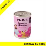 Karma mokra dla psa Mr. Bro Jagnięcina z Burakiem ZESTAW 6x 400g 