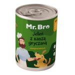 Mr. Bro karma mokra dla psów dorosłych Jeleń z Kaszą Gryczaną 400g 