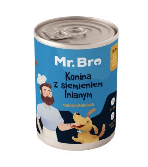 Karma mokra dla psa Mr. Bro Konina z Siemieniem Lnianym 400g 