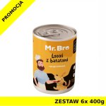 Karma mokra dla psa Mr. Bro Łosoś z Batatami ZESTAW 6x 400g 