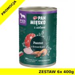 Karma mokra dla psa Pan Mięsko pasztet z krewetkami ZESTAW 6x 400g