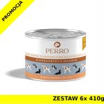Karma mokra dla psa Perro Wieprzowina z selerem dla psów dorosłych ZESTAW 6x 410g