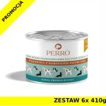 6x 410g - Wołowina z korzeniem pietruszki - Perro - karma mokra dla psów dorosłych - zestaw