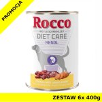 Karma mokra dla psa Rocco Diet Care Renal kurczak i bataty puszka ZESTAW 6x 400g 