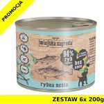 Karma mokra dla psa Wiejska zagroda dla szczeniąt - Rybna uczta ZESTAW 6x 200g 