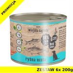 Karma mokra dla psa dorosłego Wiejska Zagroda Rybna Uczta ZESTAW 6x 200g