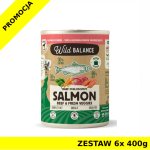 Karma mokra dla psa Wild Balance - Wołowina z Łososiem, marchwią i szpinakiem ZESTAW 6x 400g