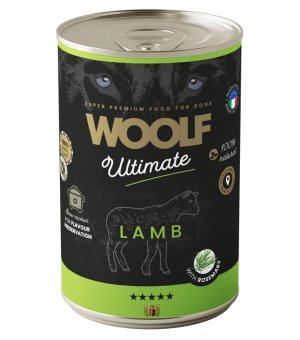 Karma mokra dla psów dorosłych WOOLF ULTIMATE Dog Lamb Rosemary 400g