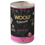 Karma mokra dla psów dorosłych WOOLF ULTIMATE Dog Goose Raspberry 400g
