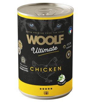 Karma mokra dla psów dorosłych WOOLF ULTIMATE Dog Chicken Sege 400g