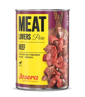 Karma mokra dla psów Josera Meatlovers Pure Beef- wołowina - 400g - puszka