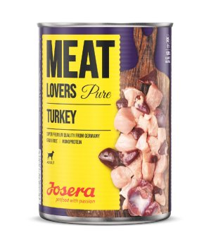 Karma mokra dla psów Josera Meatlovers Pure Turkey - indyk - 400g - puszka