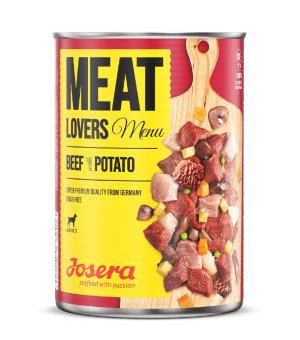Karma mokra dla psów Josera Meatlovers Menu Beef with Potato - Wołowina z Ziemniakami - 800g - puszka