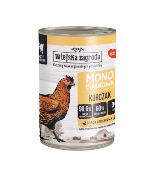 Karma Mokra  Mono Wiejska Zagroda KOT - Kurczak 400g