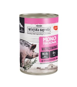 Karma mokra dla psa Mono Wiejska Zagroda - Wieprzowina 400g