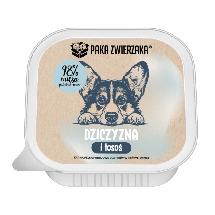 Karma Mokra Paka Zwierzaka - Dziczyzna i Łosoś 150g
