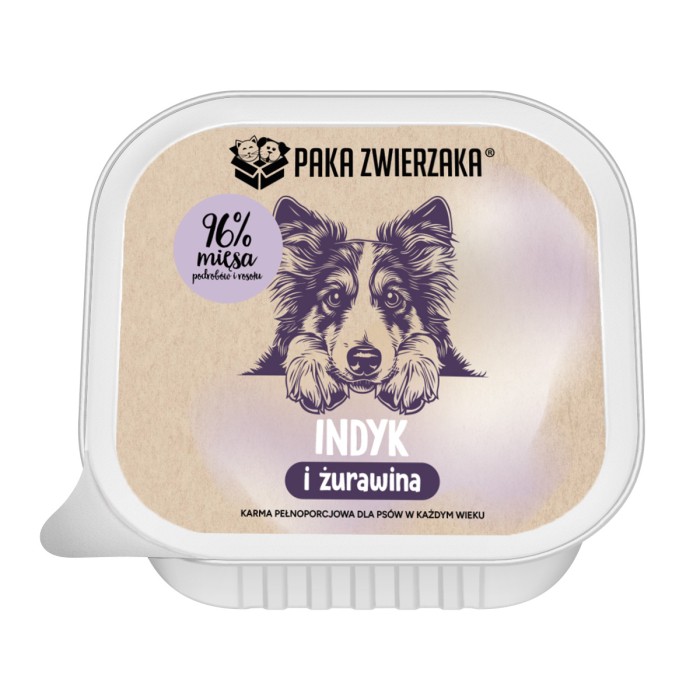 Karma Mokra Paka Zwierzaka - Indyk i Żurawina 150g