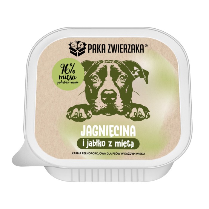 Karma Mokra Paka Zwierzaka - Jagnięcina i Jabłko z Miętą 150g