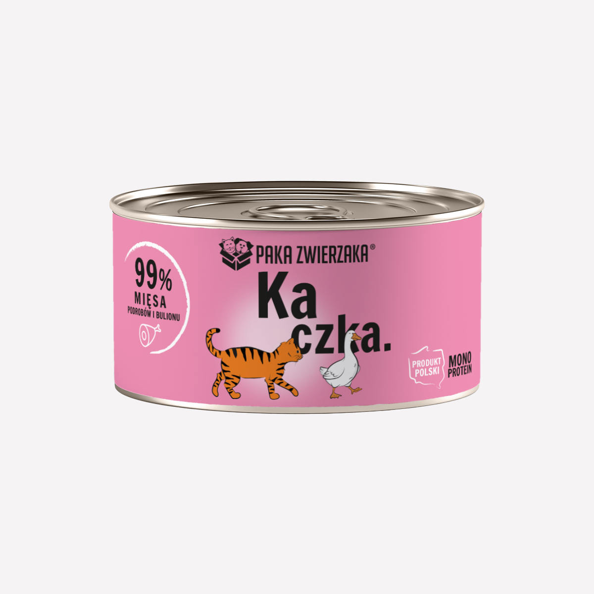 Karma Mokra Paka Zwierzaka KOT Kaczka 200g