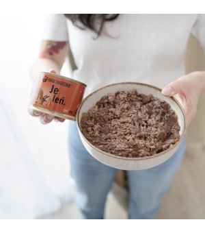 Karma Mokra Paka Zwierzaka KOT Jeleń 200g