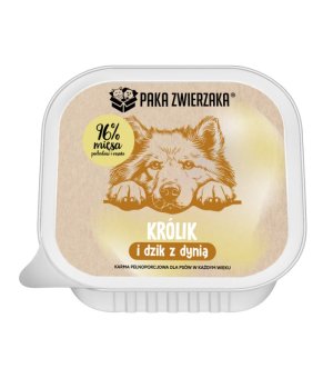 Karma Mokra Paka Zwierzaka - Królik i Dzik z Dynią 150g
