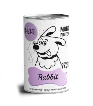 Karma Mokra Paka Zwierzaka - PEPE MONO PROTEIN Rabbit - 400g królik