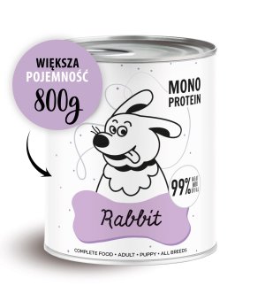 Karma Mokra Paka Zwierzaka - PEPE MONO PROTEIN Rabbit - 800g Królik