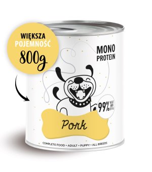 Karma Mokra Paka Zwierzaka - PEPE MONO PROTEIN Pork - 800g Wieprzowina