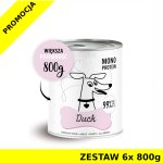 Karma Mokra Paka Zwierzaka - PEPE MONO PROTEIN Duck - Kaczka - ZESTAW 6x 800g