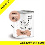 Karma Mokra Paka Zwierzaka - PEPE MONO PROTEIN Horse - Konina - ZESTAW 24x 800g