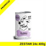 Karma Mokra Paka Zwierzaka - PEPE MONO PROTEIN Rabbit - królik - ZESTAW 24x 400g