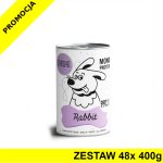 Karma Mokra Paka Zwierzaka - PEPE MONO PROTEIN Rabbit - królik - ZESTAW 48x 400g